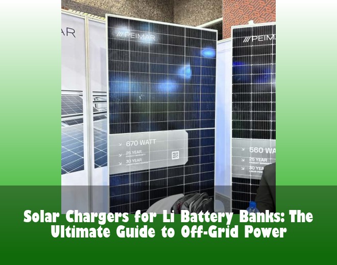 Solar Chargers for Li Battery Banks: The Ultimate Guide to Off-Grid Power